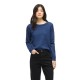 блуза,мъжки,пуловери,дамски,пуловери,vila,ril,o,neck,knit,sweater,blue,(navy,peony,dark,melange)