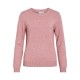 блуза,мъжки,пуловери,дамски,пуловери,vila,ril,o,neck,knit,sweater,pink,(nostalgia,rose,light,melange)