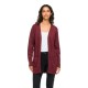 жилетка,мъжки,пуловери,дамски,пуловери,vila,ril,open,knit,cardigan,red,(port,royale,dark,melange)