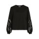блуза,дамски,блузи,vila,sandy,detail,top,sweatshirt,black,(black)