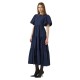 сако,дамски,поли,и,рокли,yas,colea,ankle,short,sleeve,long,dress,blue,(navy,blazer)