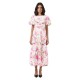 рокля,дамски,поли,и,рокли,yas,colea,ankle,short,sleeve,long,dress,white,(star,white,pink,emula)