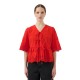 дамски,блузи,yas,cornelia,2,4,tie,top,short,sleeve,blouse,red,orange,(fiery,red)
