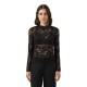 дамски,блузи,yas,lacey,lace,top,long,sleeve,blouse,black,(black)