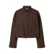 дамски,блузи,yas,lee,short,long,sleeve,blouse,brown,(chocolate,brown)