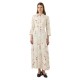 рокля,дамски,поли,и,рокли,yas,savanna,long,shirt,3,4,sleeve,long,dress,beige,white,(pristine,botalia)