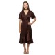 рокля,дамски,поли,и,рокли,yas,thea,short,sleeve,midi,dress,brown,(coffee,bean)