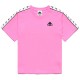 тениска,мъжки,тениски,дамски,тениски,kappa,222,banda,adi,short,sleeve,t,shirt,pink,(pink,prism,black)