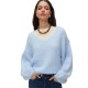блуза,мъжки,пуловери,дамски,пуловери,vero,moda,maybe,2way,v,neck,sweater,blue,(cashmere,blue)