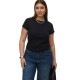 тениска,мъжки,тениски,дамски,тениски,vero,moda,curve,hloe,short,short,sleeve,t,shirt,black,(black)