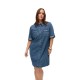 рокля,дамски,поли,и,рокли,vero,moda,curve,jennie,short,sleeve,short,dress,blue,(medium,blue,denim)