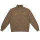 блуза,мъжки,пуловери,balmohk,30000420,embroidery,half,zip,sweatshirt,brown,(brown,out)