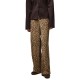 панталони,дамски,панталони,pieces,bosella,printed,wide,high,waist,pants,brown,(natural,leo)