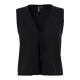 потник,дамски,жилетки,pieces,bree,tie,knit,vest,black,(black)