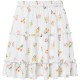 пола,дамски,поли,и,рокли,pieces,emma,high,waist,short,skirt,white,(bright,white,flower)