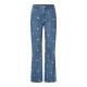 дънки,мъжки,панталони,дамски,панталони,pieces,flora,straight,emb,high,waist,jeans,blue,(medium,blue,denim,white,flower,embroidery)
