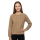 блуза,дамски,блузи,pieces,greta,emb,ub,sweatshirt,brown,(cloud,dancer,leopard,red,heart,emb)
