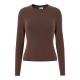 тениска,мъжки,тениски,дамски,тениски,pieces,lula,long,sleeve,t,shirt,brown,(hot,fudge)