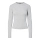блуза,дамски,пуловери,дамски,плетени,дрехи,pieces,mira,new,o,neck,knit,sweater,white,(light,grey,melange)