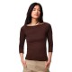 тениска,мъжки,тениски,дамски,тениски,pieces,phoebe,boatneck,long,sleeve,t,shirt,brown,(hot,fudge)