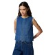 тениска,мъжки,тениски,дамски,тениски,pieces,silke,denim,sleeveless,t,shirt,blue,(medium,blue,denim)