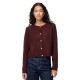 жилетка,мъжки,пуловери,дамски,пуловери,pieces,silly,o,neck,knit,cardigan,purple,(tawny,port,melange)