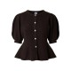 жилетка,мъжки,пуловери,дамски,пуловери,pieces,silly,puff,knit,cardigan,brown,(hot,fudge,melange)