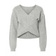 блуза,дамски,пуловери,дамски,плетени,дрехи,pieces,silly,rev,wrap,knit,sweater,grey,(light,grey,melange)