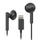 слушалки,слушалки,tnb,lightning,earphones,black,(black)