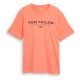 тениска,мъжки,тениски,дамски,тениски,tom,tailor,cotton,logo,print,short,sleeve,t,shirt,orange,(wild,coral)