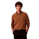 блуза,мъжки,пуловери,дамски,пуловери,calvin,klein,lv04ld318g,half,zip,sweater,brown,(thrush)