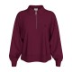 блуза,дамски,блузи,calvin,klein,jeans,lv047e235g,half,zip,sweatshirt,red,(berry,glaze)