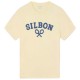 тениска,мъжки,тениски,дамски,тениски,silbon,1010404234,medium,racket,logo,short,sleeve,t,shirt,beige,(yellow)