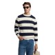 блуза,мъжки,пуловери,дамски,пуловери,silbon,1020807334,stripes,sweater,white,blue,(marino,crema)