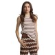 тениска,мъжки,тениски,дамски,тениски,silbon,2040408130,stripes,sleeveless,t,shirt,brown,(brown)