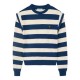 блуза,дамски,блузи,silbon,2041102153,striped,shoulder,pads,sweatshirt,blue,(blue)