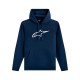 суичър,мъжки,пуловери,alpinestars,ageless,hoodie,blue,(navy,white)