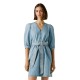 рокля,дамски,поли,и,рокли,pepe,jeans,rowan,3,4,sleeve,short,dress,blue,(denim)