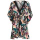 рокля,дамски,поли,и,рокли,o´neill,essentials,tokeena,cover,up,short,sleeve,short,dress,multicolor,(black,tropicana)