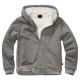 блуза,мъжки,пуловери,brandit,teddylining,full,zip,sweatshirt,grey,(dark,grey,melange)