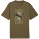 тениска,мъжки,тениски,дамски,тениски,puma,tech,graphic,short,sleeve,t,shirt,green,brown,(loden,green)
