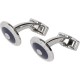 бижутерия,hackett,round,no,1,cufflinks,silver,(navy)