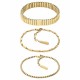 бижутерия,calvin,klein,stacked,bracelet,golden,(gold)