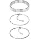 бижутерия,calvin,klein,stacked,bracelet,silver,(silver)