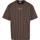 тениска,мъжки,тениски,дамски,тениски,karl,kani,small,signature,essential,pinstripe,short,sleeve,t,shirt,brown,(brown)