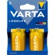 батерии,varta,longlife,lr20,d,alkaline,batteries,2,units,golden,(orange)