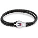 бижутерия,tommy,hilfiger,brule,bracelet,silver,(black,silver)