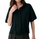 риза,с,къс,ръкав,дамски,ризи,мъжки,ризи,lolë,olivie,short,sleeve,shirt,black,(black)