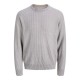 блуза,мъжки,пуловери,дамски,пуловери,jack,&,jones,blogan,knit,crew,sweater,grey,(light,grey,melange)