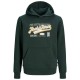 суичър,детски,блузи,jack,&,jones,logo,2col,hoodie,green,(scarab)